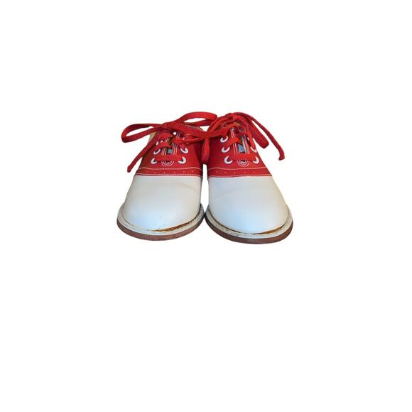 Vintage 80s Red & White Saddle Shoes – Women’s Size 8M – Made in Taiwan R.O.C. - Picture 4 of 10